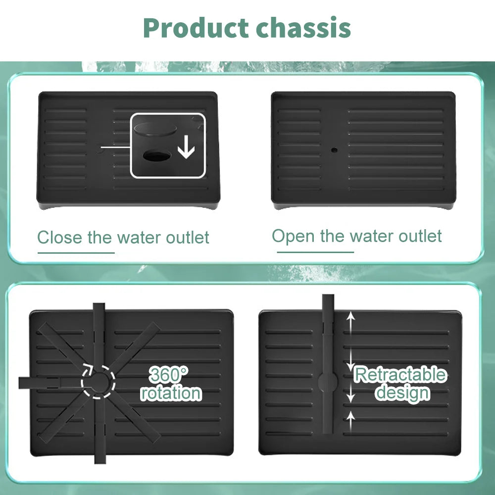 Adjustable Dish & Bowl Drainer Rack with Cutlery & Cup Holders | Anti-Rust Iron