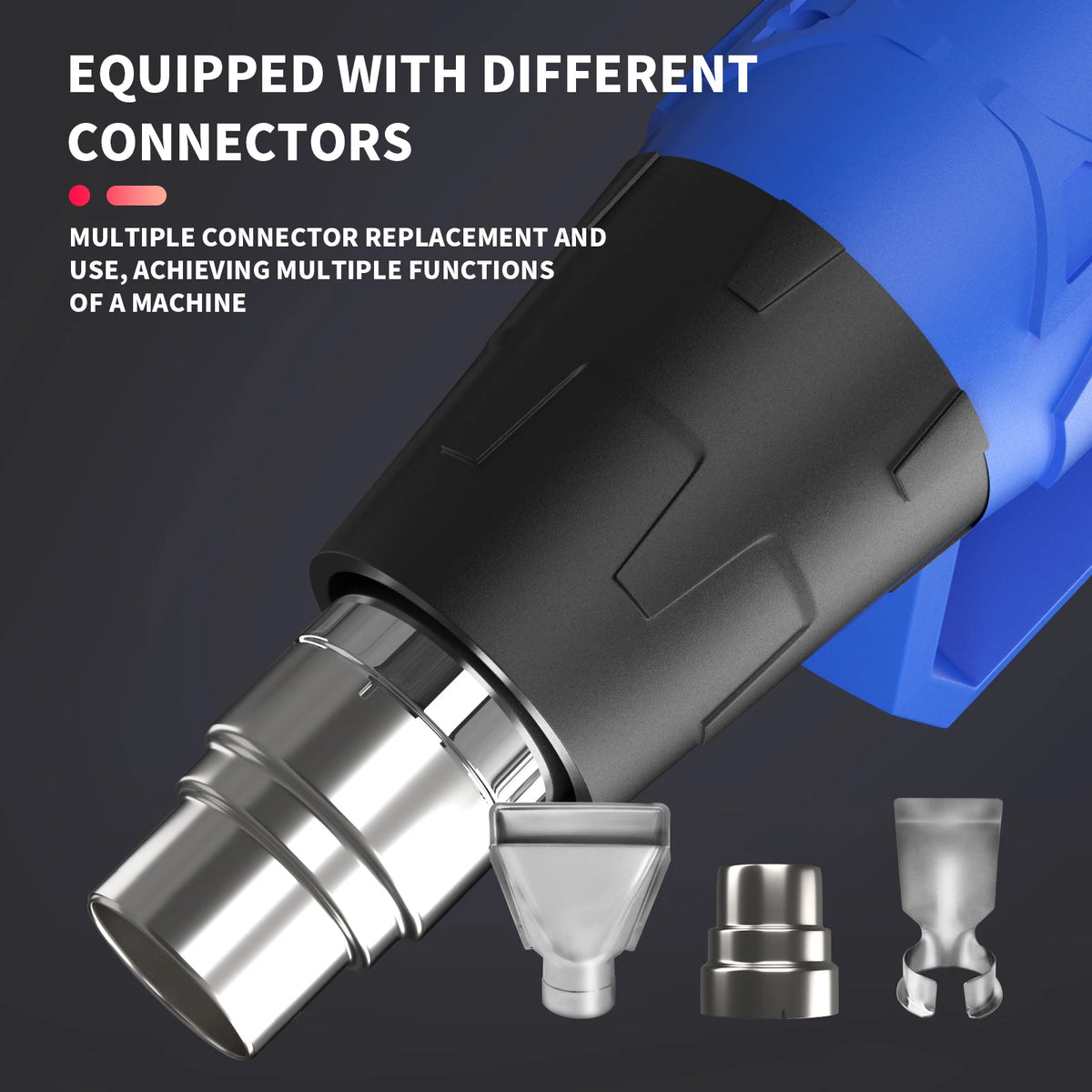 2000W Professional Heat Gun with 3 Nozzles | Variable Temperature