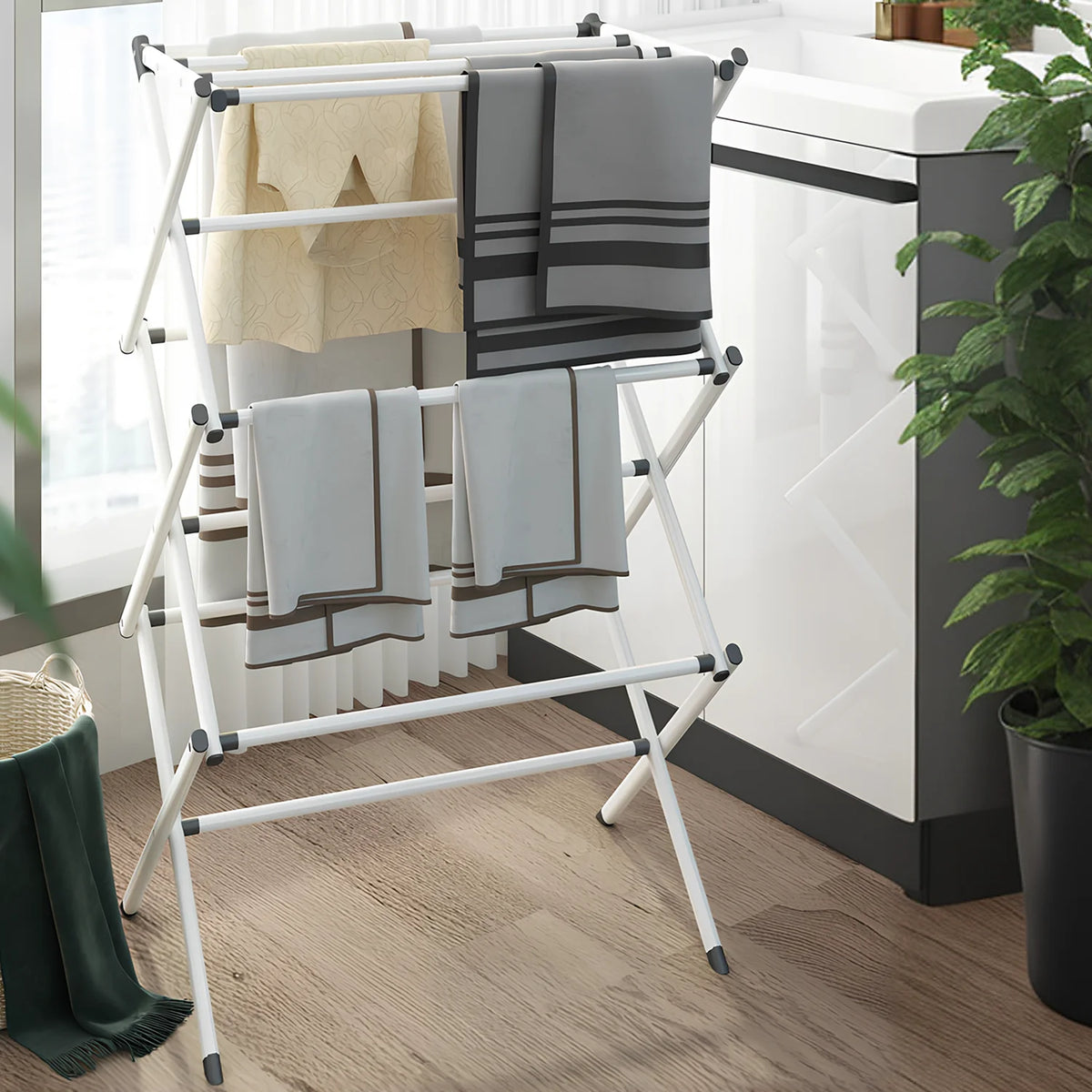 5-Tier Rolling Drawer Storage Cabinet | 7kg Per Drawer | Lockable Wheels