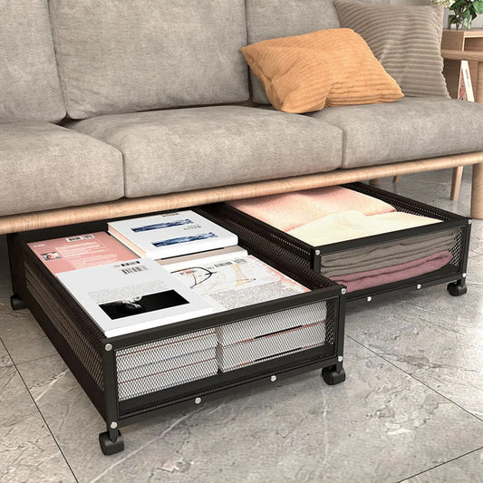 Under Bed Storage Organizer Underbed Bins With Wheels And Lid for Clothes Bedding Blankets Books Toys Home Organization