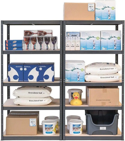 Heavy Duty 5-Tier Industrial Shelving Unit | Boltless Metal Racking | Garage & Workshop Storage
