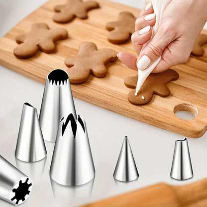 Cake Decorating Baking Tools - 236-Piece Set Reusable Silicone Pastry Bag Stainless Pastry Set Baking Tools