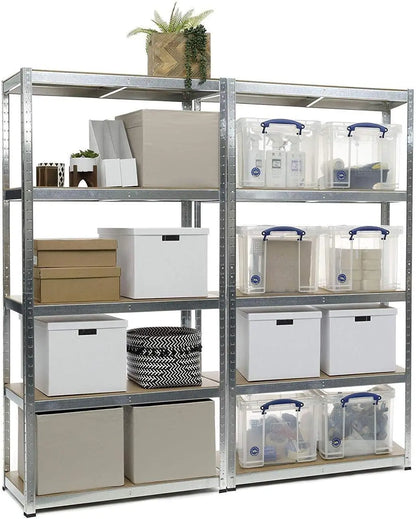 Heavy Duty 5-Tier Industrial Shelving Unit | Boltless Metal Racking | Garage & Workshop Storage
