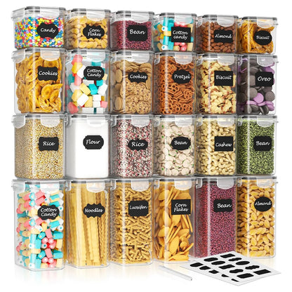 Airtight Food Storage Containers – 24-Piece Stackable Set