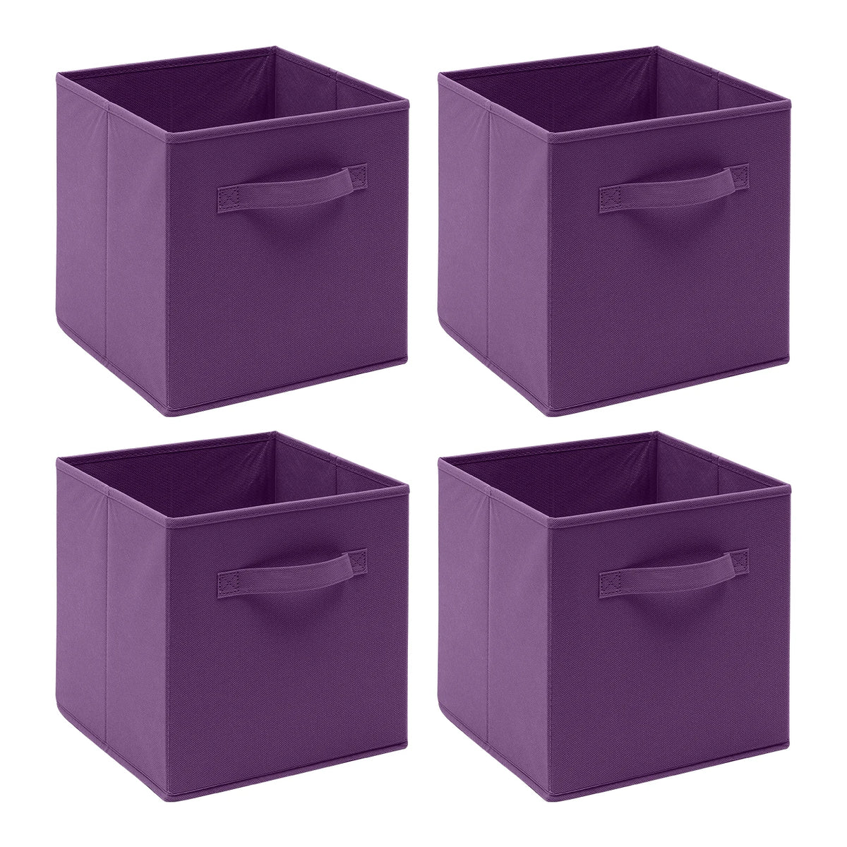 BonChoice Foldable Storage Cubes | Pack of 4 | Wardrobe & Shelf Organiser