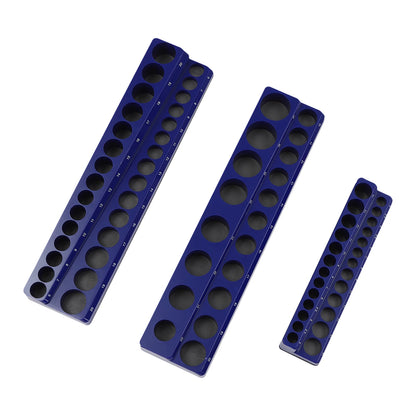 3PCS Magnetic Socket Organizer Magnetic Socket Holder Socket Tray Hold Capacity 68 Pieces