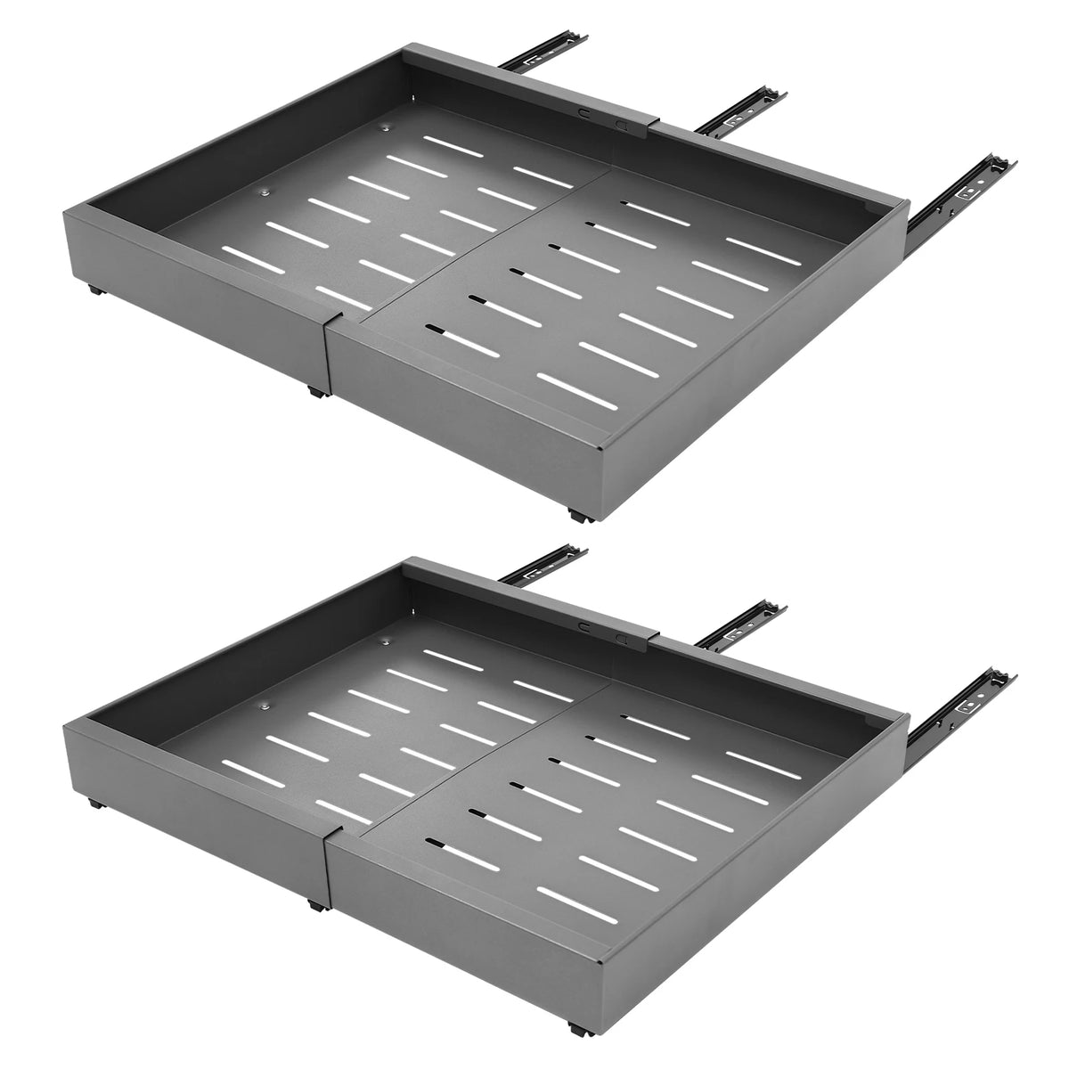 1/2Pcs Telescopic Drawer, Retractable Single Layer Sundries Storage Holder, Pull Out Storage Rack