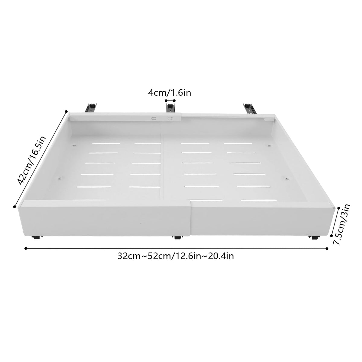 Telescopic Pull-Out Storage Drawer | 32–52cm Expandable | 10–15kg Capacity