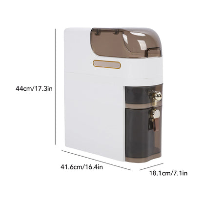 2/4 layer Bathroom Storage Cabinet Slim Movable Narrow Storage Cabinet PP PC Drawer Transparent Space Saving 4 Wheels Laundry