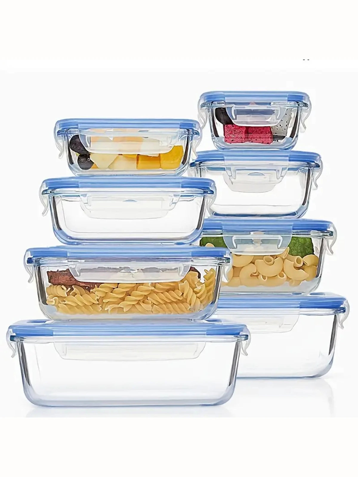 Local Warehouse Glass Lunch Box Food Storage Containers Ideal for Meal Prep Sealing Microwave Refrigerator Dishwasher Food Safe