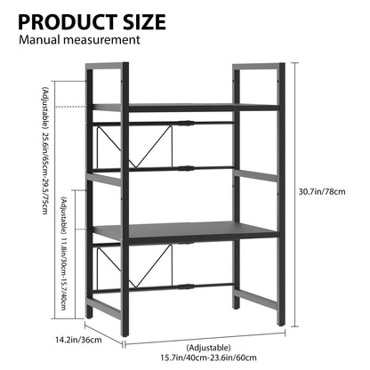 Expandable Microwave Shelf – 1 or 2 Tier