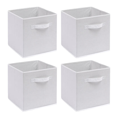 Foldable Fabric Storage Cubes – Pack of 4
