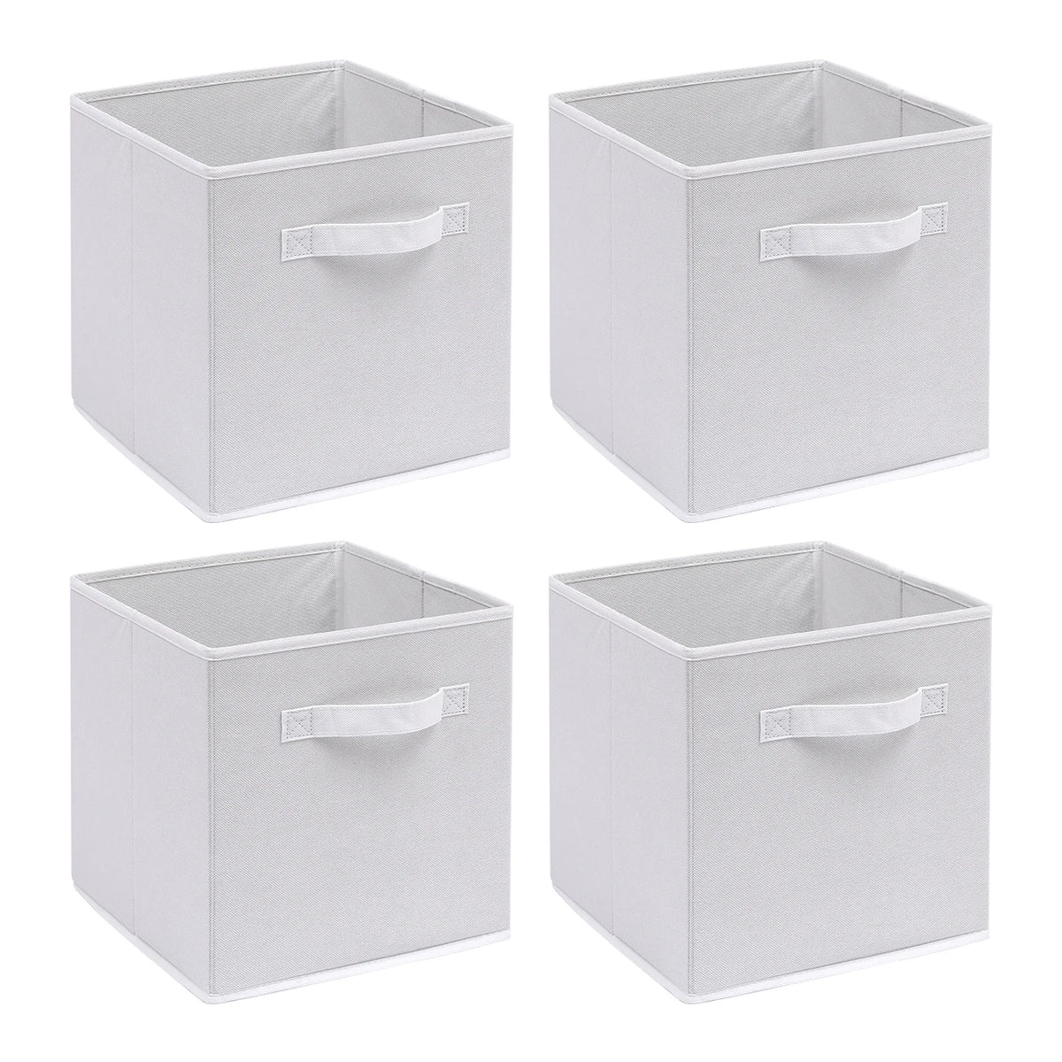 BonChoice Foldable Storage Cubes | Pack of 4 | Wardrobe & Shelf Organiser