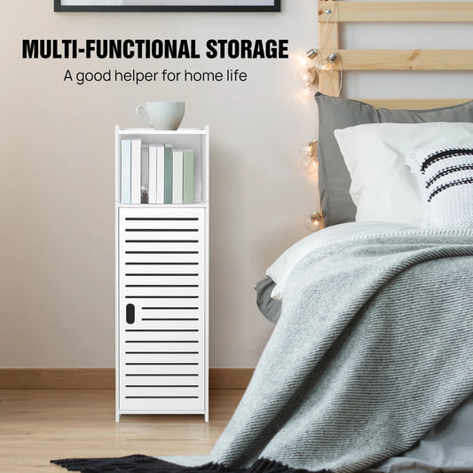 3-Tier Bathroom Floor Cabinet with Door