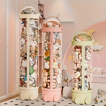 Stuffed Animal & Toy Storage Tower | Zippered Vertical Organiser