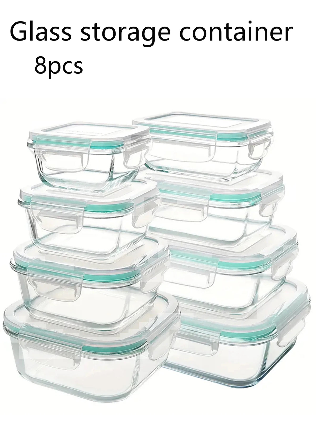 Local Warehouse Glass Lunch Box Food Storage Containers Ideal for Meal Prep Sealing Microwave Refrigerator Dishwasher Food Safe