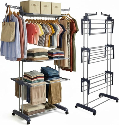6-Tier Rolling Drawer Storage Cabinet | 7kg Per Drawer | Lockable Wheels