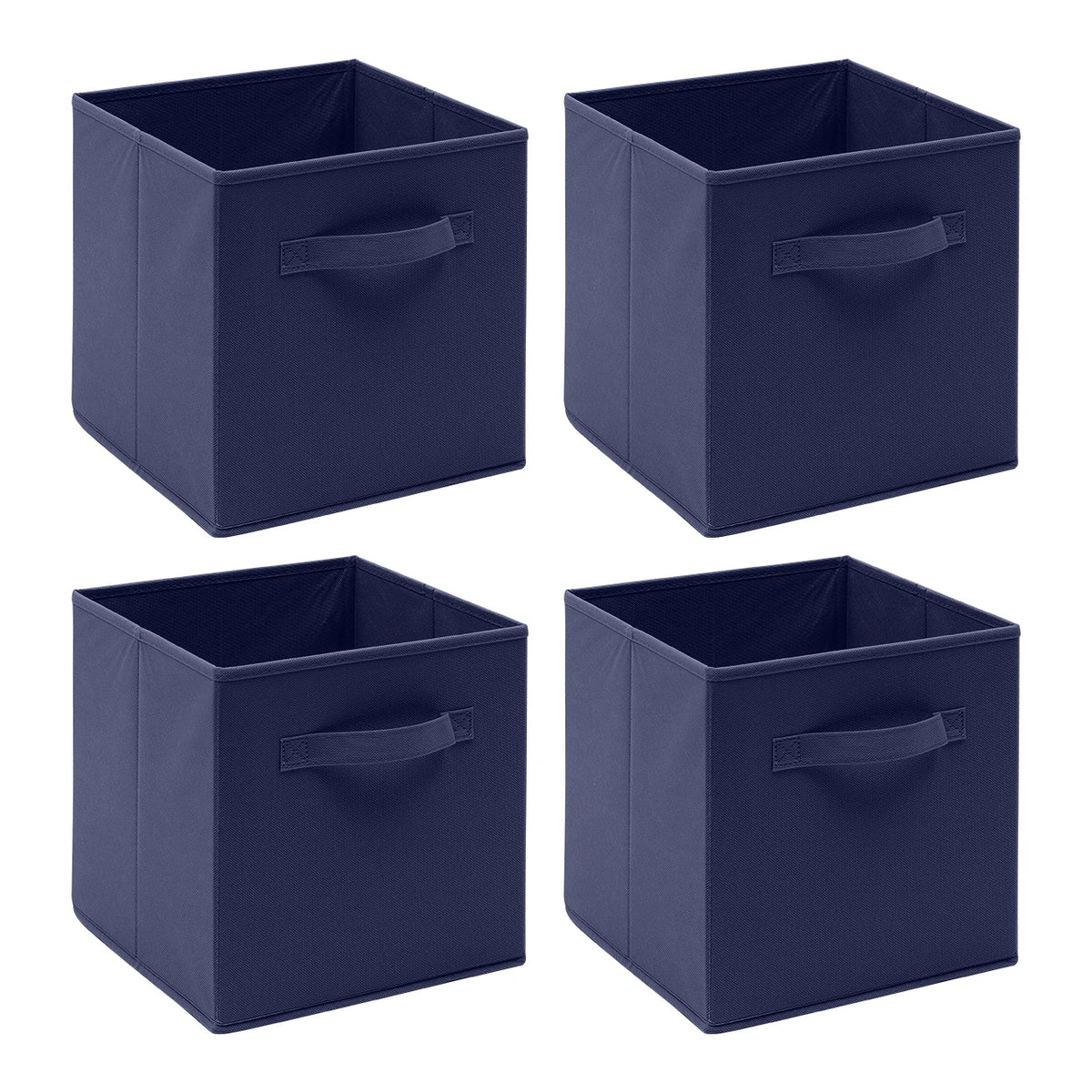 Foldable Fabric Storage Cubes – Pack of 4