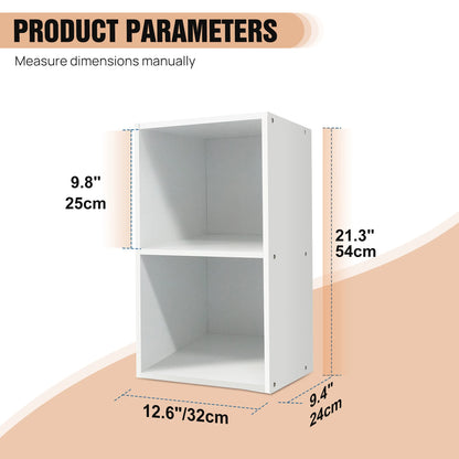 Cube Bookcase – 2, 3, 4 or 5-Tier Wooden Display Shelf