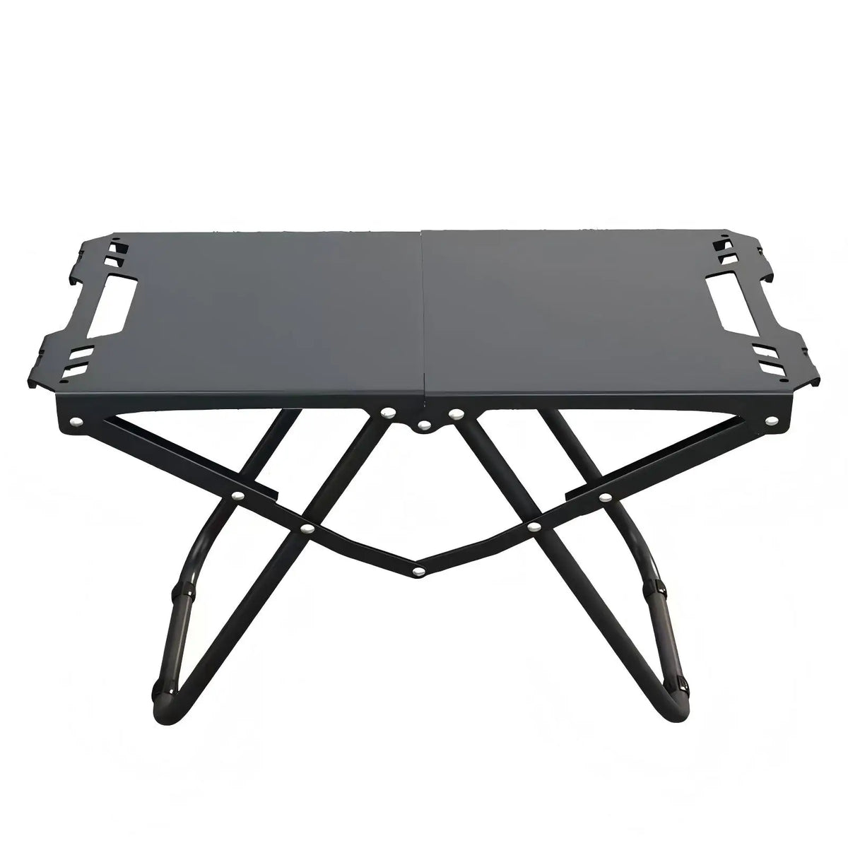 Outdoor Camping Tactical Table,Camping Side Table Folding Grill Side Table, suitable for camping and picnics,easy to carry,Black