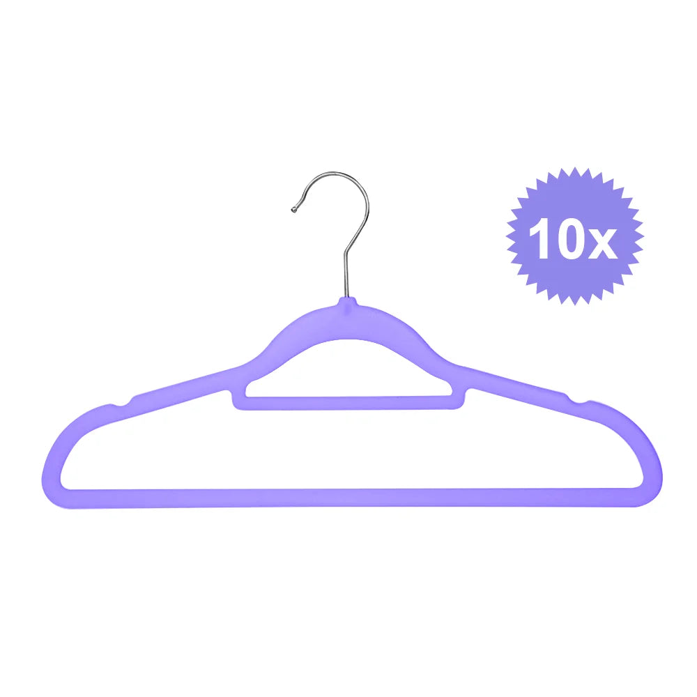 Non-Slip Velvet Hangers | 360° Rotating Hook | Pack of 10, 50 or 100