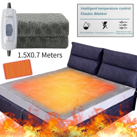 Electric Heated Blanket 220V | Portable Mattress Warmer for Travel & RV
