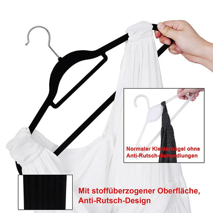 Non-Slip Velvet Hangers | 360° Rotating Hook | Pack of 10, 50 or 100