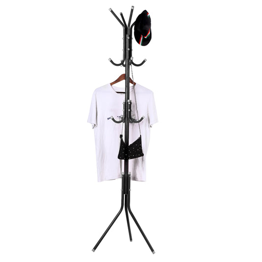 Coat Clothes Stand Multi Hook Metal Coat Hat Rack Tree Stand Clothes Bag Hanger Organizer for Home Bedroom