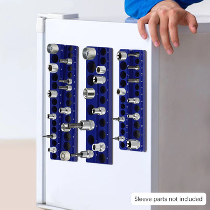 3PCS Magnetic Socket Organizer Magnetic Socket Holder Socket Tray Hold Capacity 68 Pieces