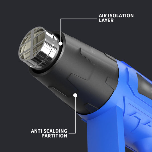 2000W Professional Heat Gun with 3 Nozzles | Variable Temperature