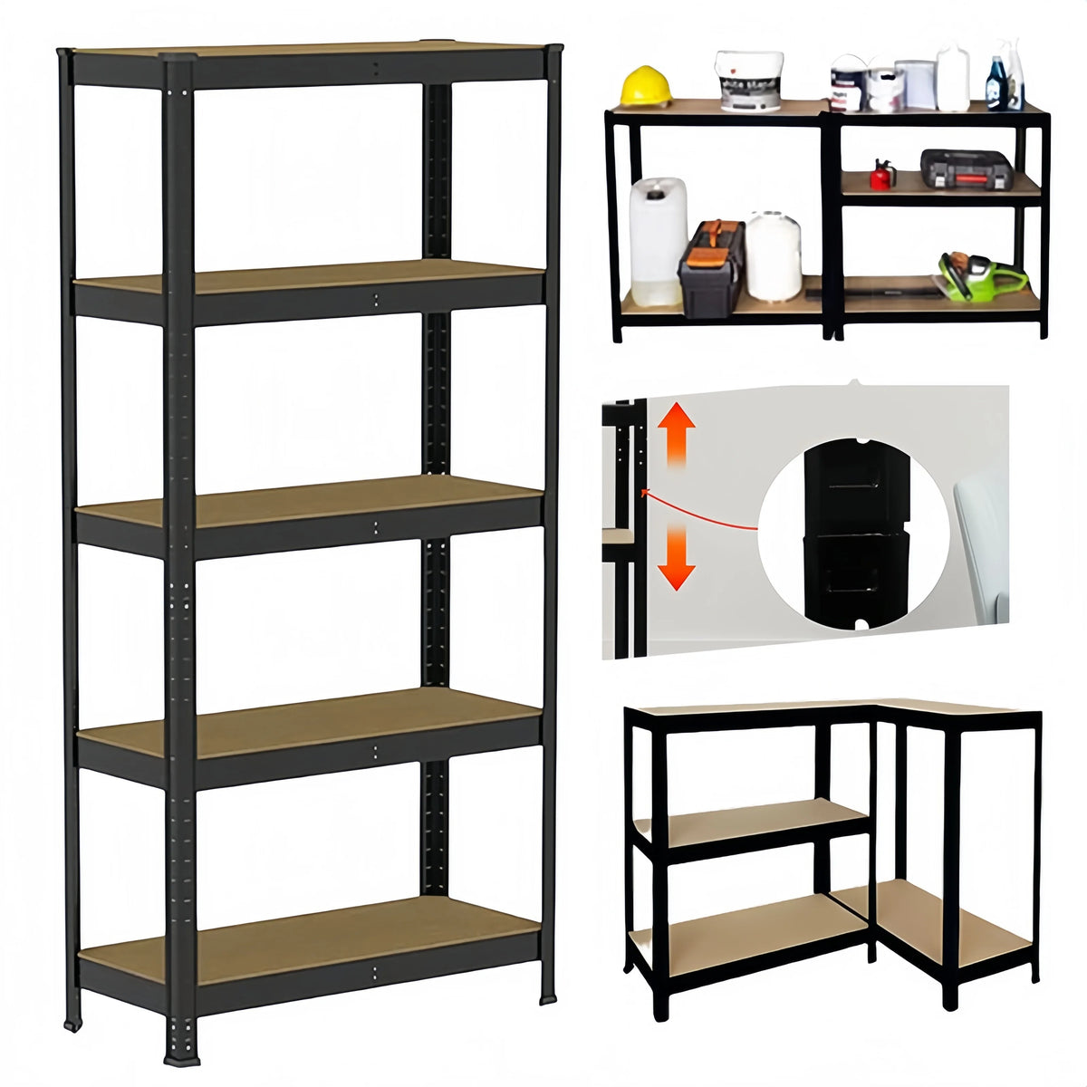 5-Tier Boltless Heavy Duty Shelving Unit – 875 kg Capacity