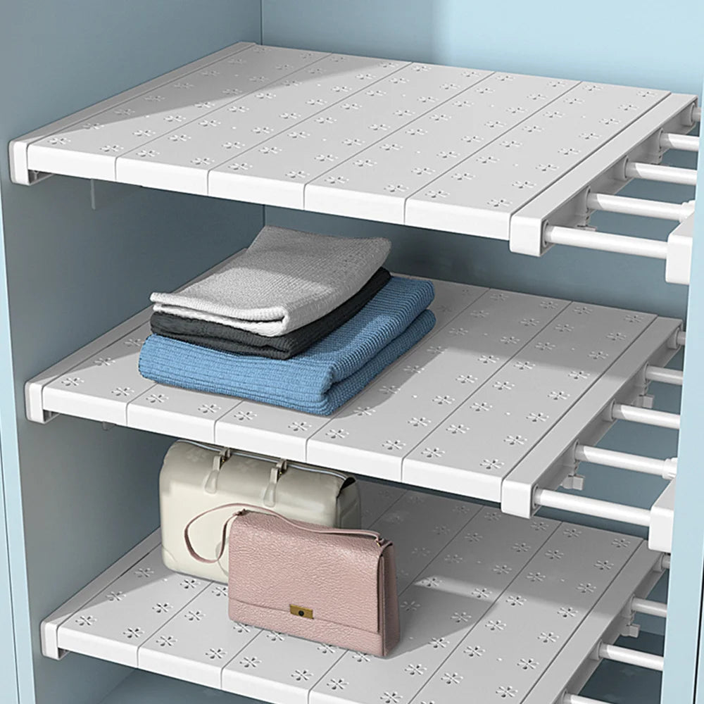 Expandable Shelf Dividers | No-Drill | Wardrobe & Cabinet | Set of 2