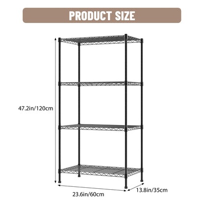 Heavy Duty Adjustable Wire Shelving Unit | 3, 4 or 5 Tier | Kitchen & Garage