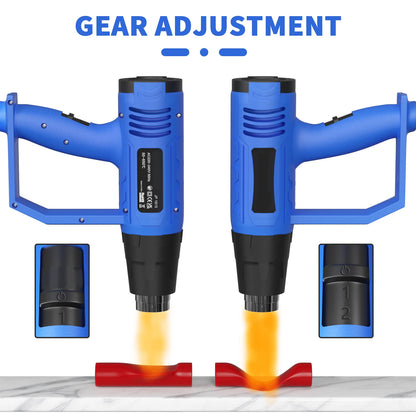 2000W Professional Heat Gun with 3 Nozzles | Variable Temperature