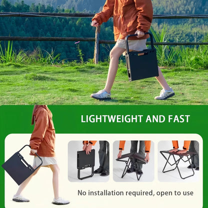 Outdoor Camping Tactical Table,Camping Side Table Folding Grill Side Table, suitable for camping and picnics,easy to carry,Black