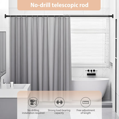 Adjustable Wardrobe Rail,Extendable Curtain Rod for Windows & Showers, Closet Hanging Rails for Clothes Wardrobe Bathroom