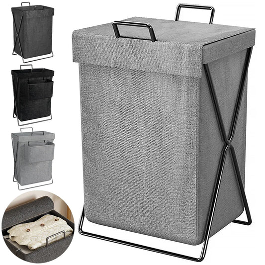 Foldable Laundry Basket Hamper Dirty Clothes Storage Box Toy Organizer Home Storage Basket Bathroom Accessories