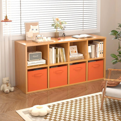 BonChoice Foldable Storage Cubes 30x30x30cm with Handle Pack of 6, Fabric Open Storage Bins Wardrobe  Organization
