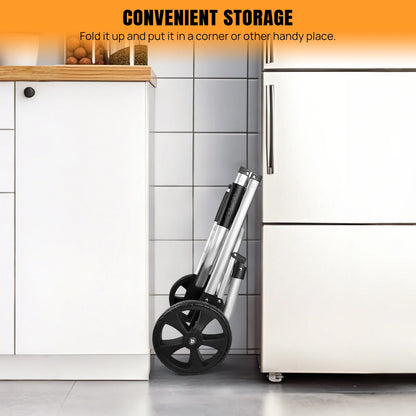 DayPlus 40L Folding Shopping Trolley with Stair-Climbing Wheels