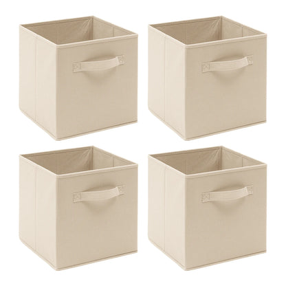 Foldable Fabric Storage Cubes – Pack of 4