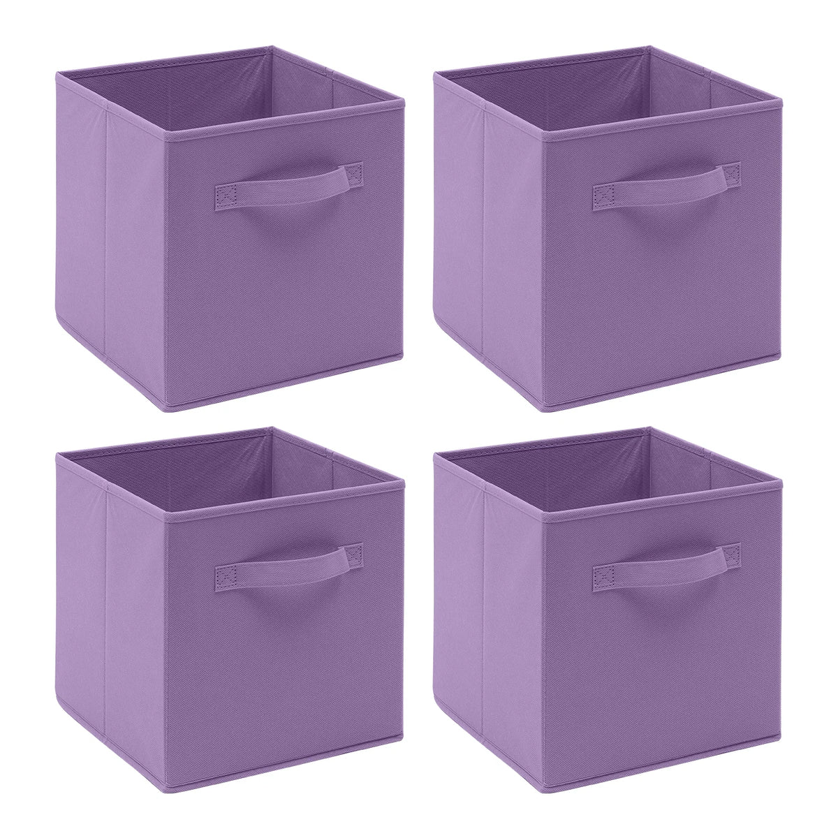 Foldable Fabric Storage Cubes – Pack of 4