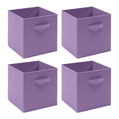 BonChoice Foldable Storage Cubes | Pack of 4 | Wardrobe & Shelf Organiser