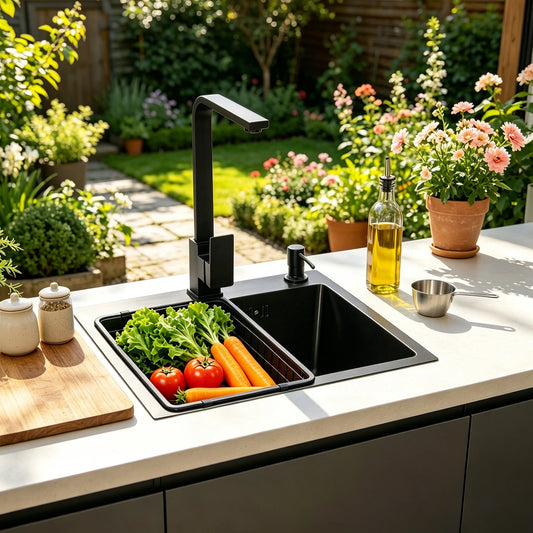 Stainless Steel Kitchen Sink with Faucet & Soap Dispenser | Nano-Coated