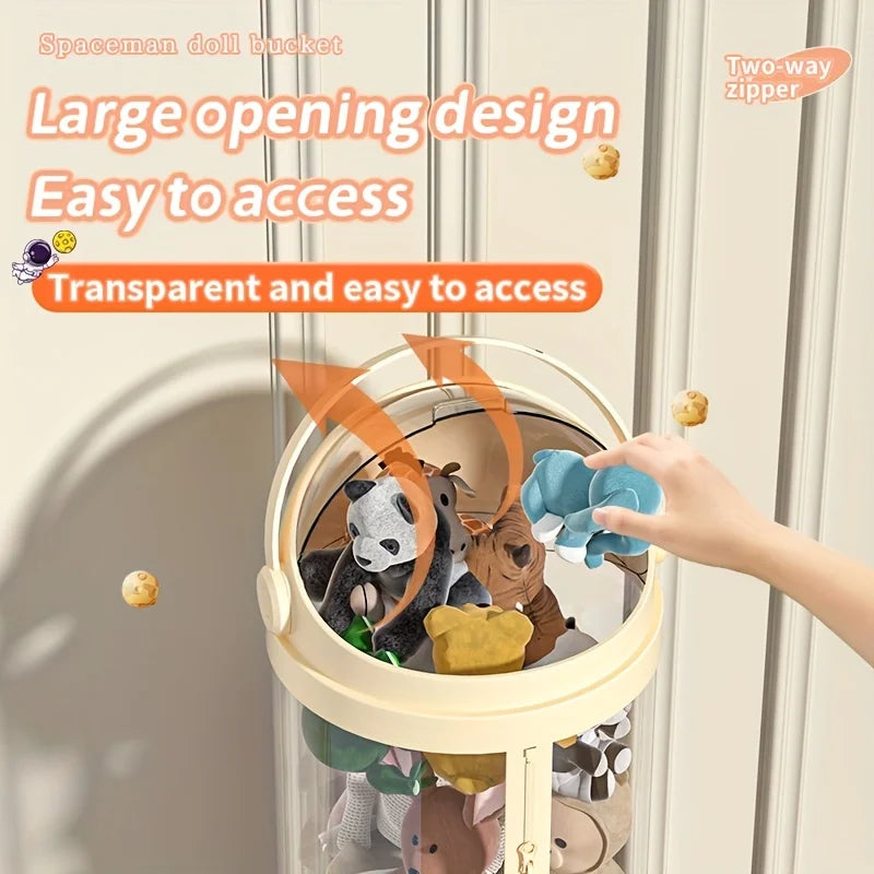 Stuffed Animal & Toy Storage Tower | Zippered Vertical Organiser