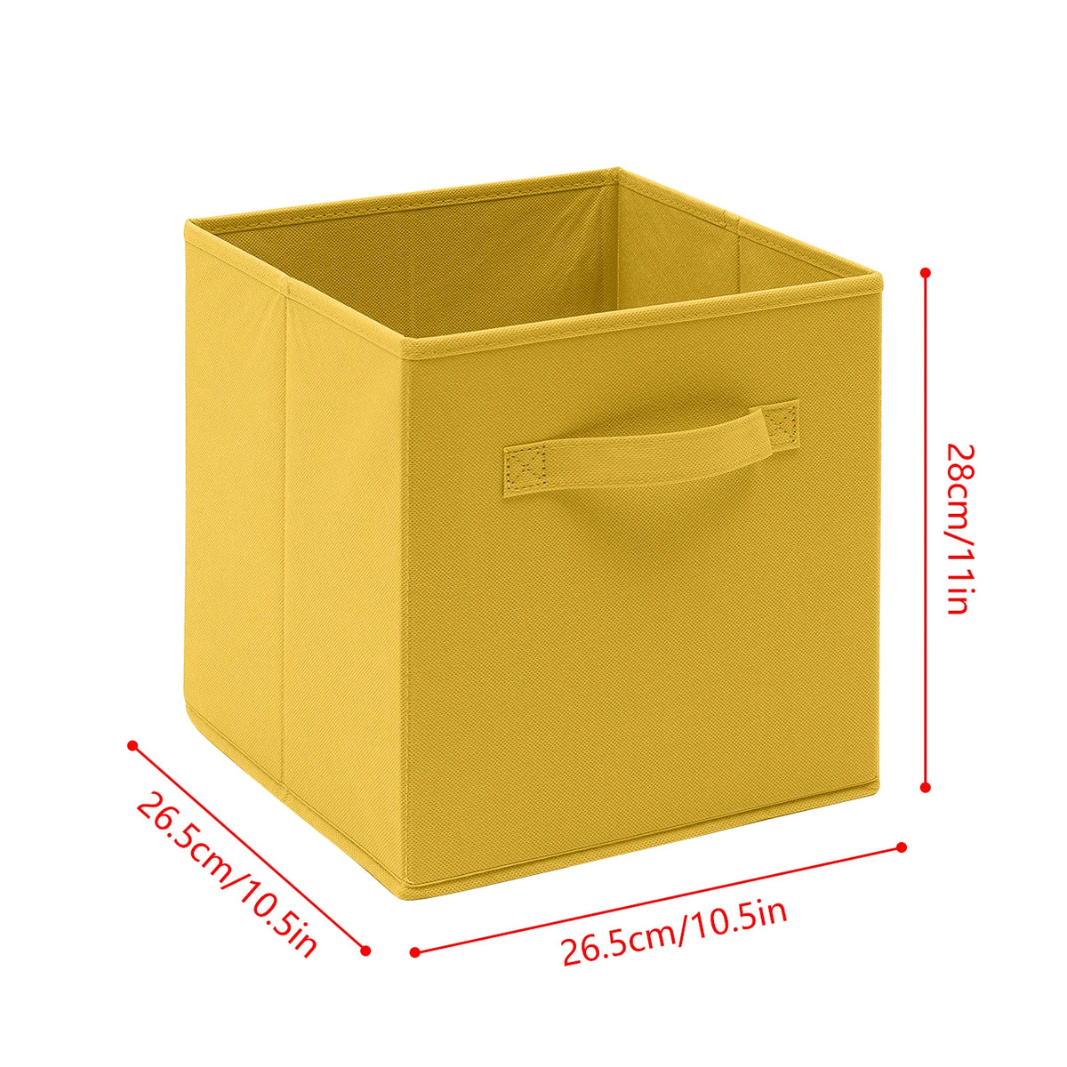 BonChoice Foldable Storage Cubes | Pack of 4 | Wardrobe & Shelf Organiser