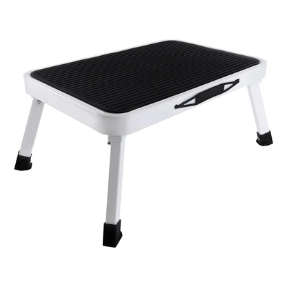 Step Stool Extra Wide Step Safety Non Slip Mat Heavy Duty Steel Folding Portable Kitchen Stool Home Garden Tool DIY