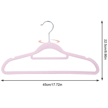 Non-Slip Velvet Hangers | 360° Rotating Hook | Pack of 10, 50 or 100