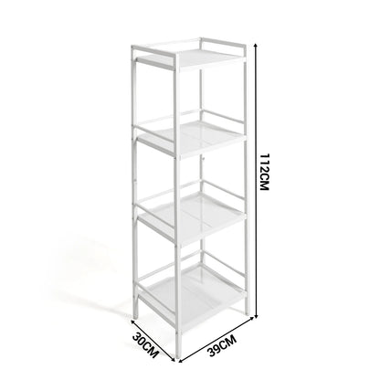 3-4 Tier Bathroom Storage Shelf, Ladder Shelf for Bathroom Storage Space-Saving Rack Organizer, Multifunctional for Kitchen