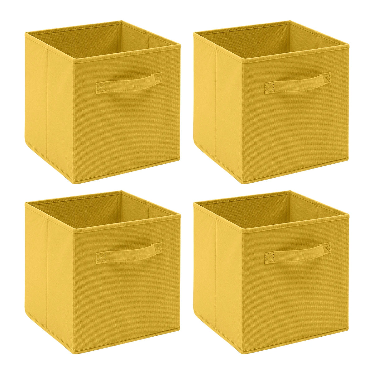 Foldable Fabric Storage Cubes – Pack of 4