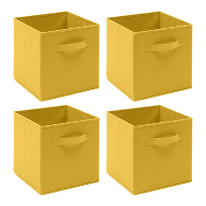 Foldable Fabric Storage Cubes – Pack of 4